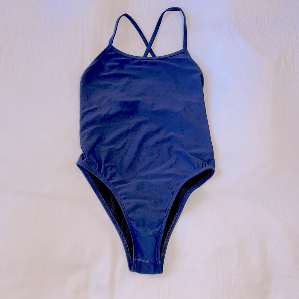Jolyn 30 blue one piece athletic swimsuit